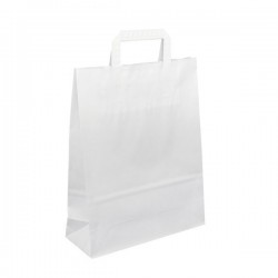 Papírová taška bílá Topcraft 26x10x33