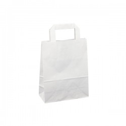 Papírová taška bílá Krafter 18x9x22