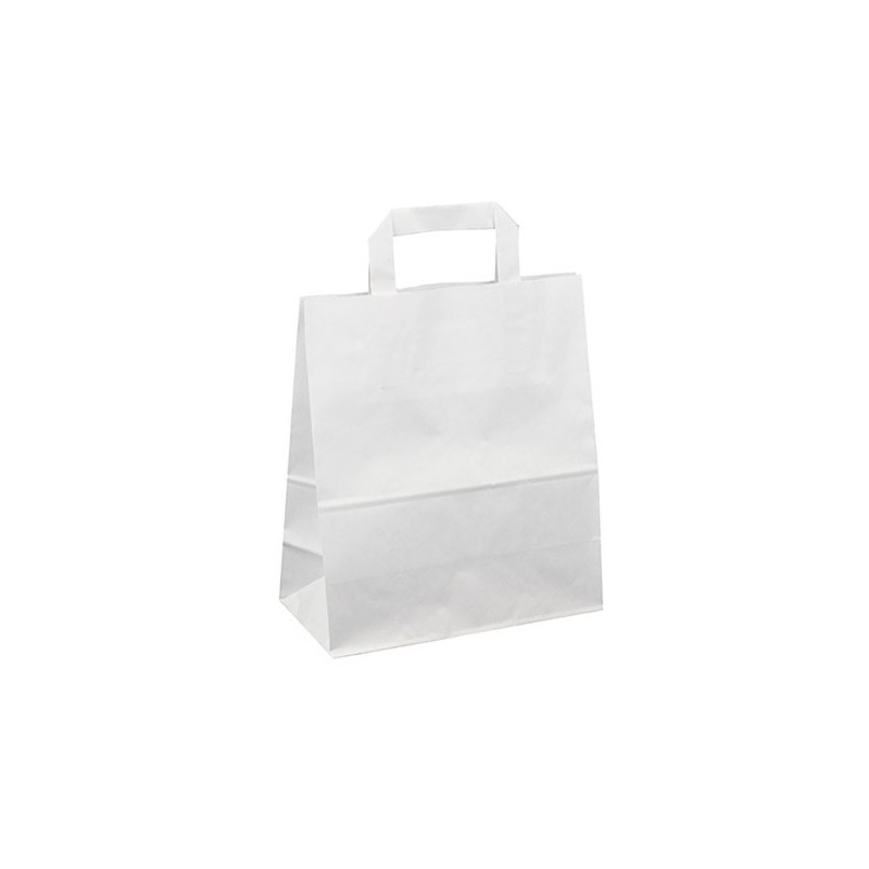 Papírová taška bílá Krafter 22x11x25