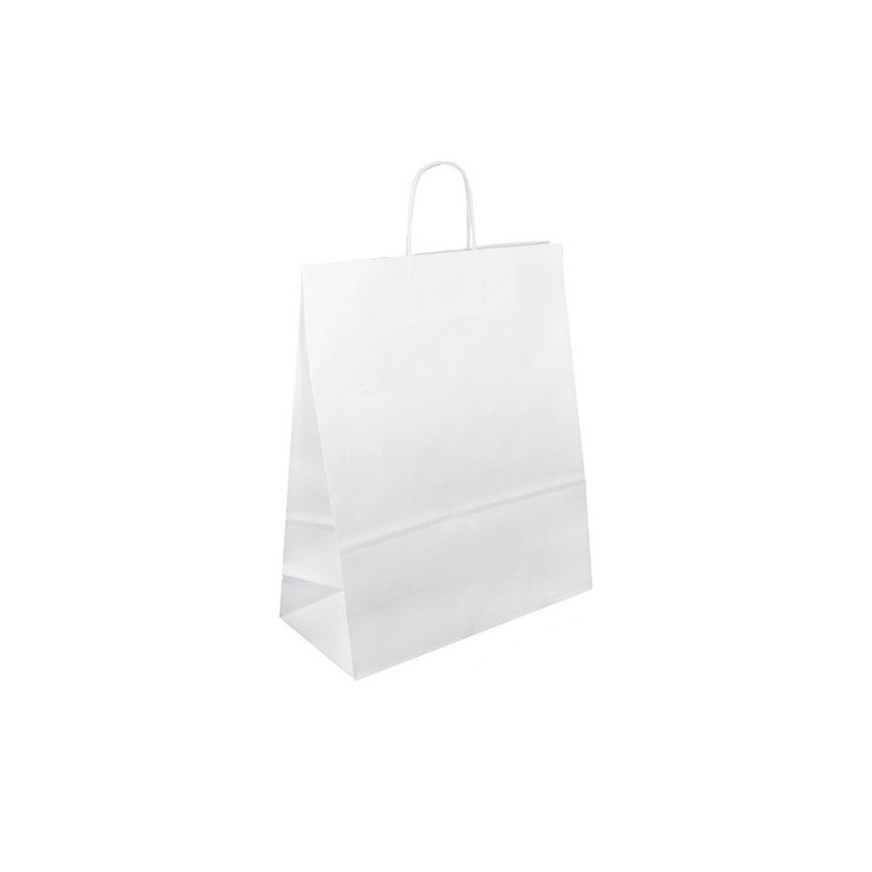 Papírová taška bílá Extratwist 32x17x39 Papírová taška bílá Extratwist 32x17x39