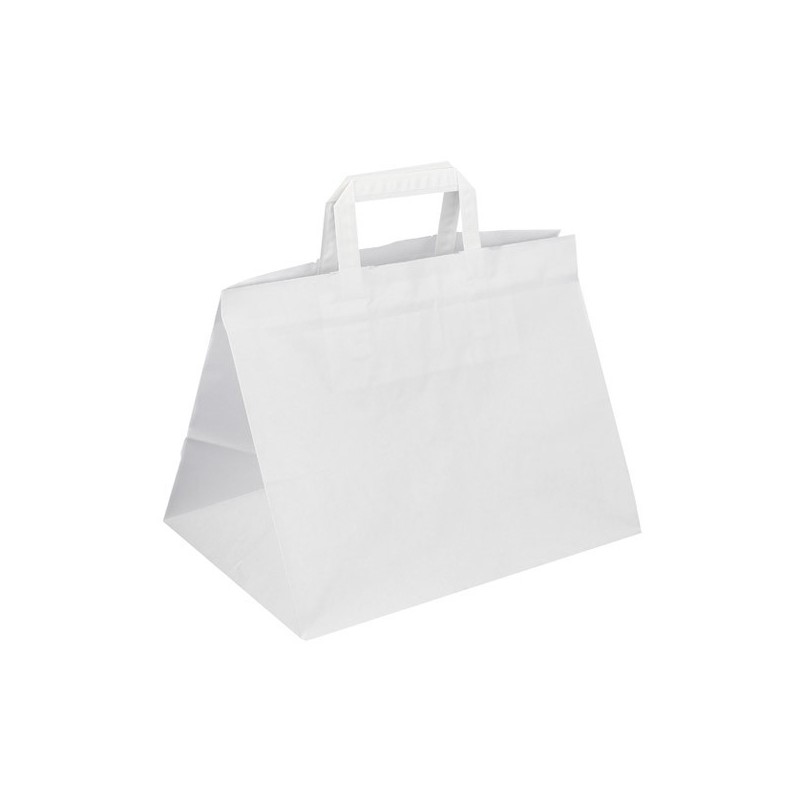 Papírová taška bílá Takeaway 32x22x24