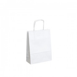 Papírová taška bílá ExtraTWIST 18x8x24