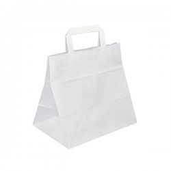 Papírová taška bílá Takeaway 28x17x27