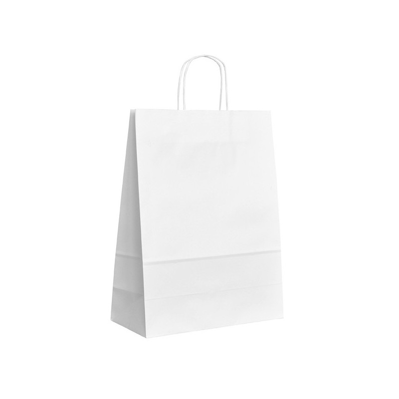 Papírová taška bílá ExtraTWIST 32x14x42