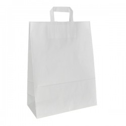 Papírová taška bílá ExtraKRAFT 32x14x42