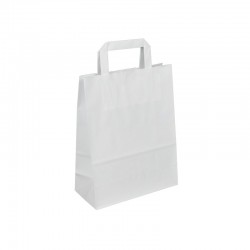 Papírová taška bílá ExtraKRAFT 22x10x28