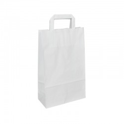 Papírová taška bílá ExtraKRAFT 22x10x35