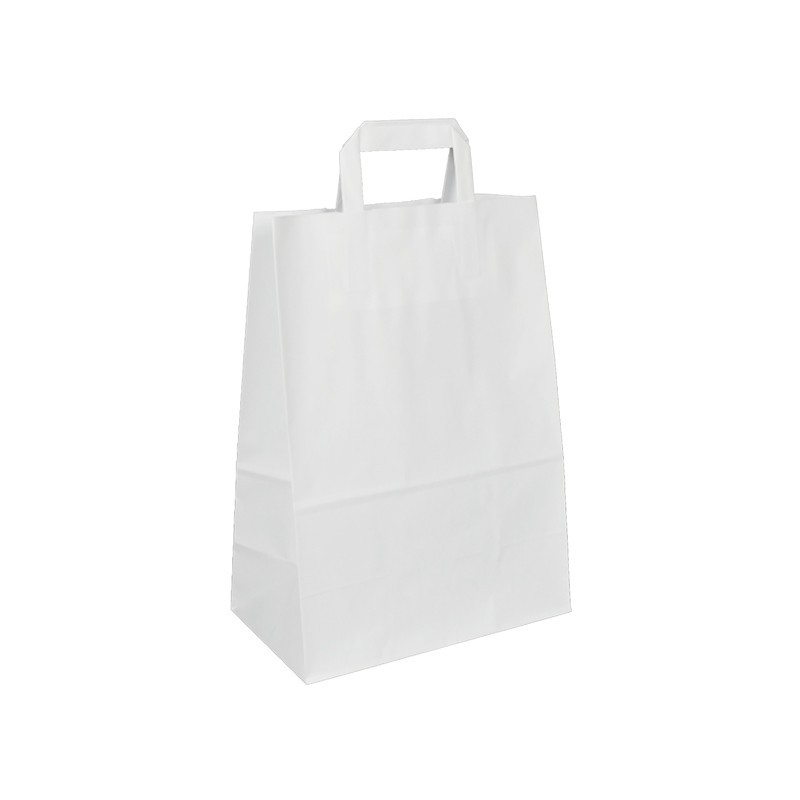 Papírová taška bílá ExtraKRAFT 26x14x36