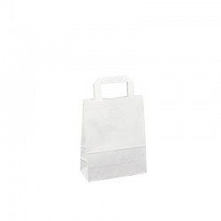 Papírová taška bílá ExtraKRAFT 18x9x22