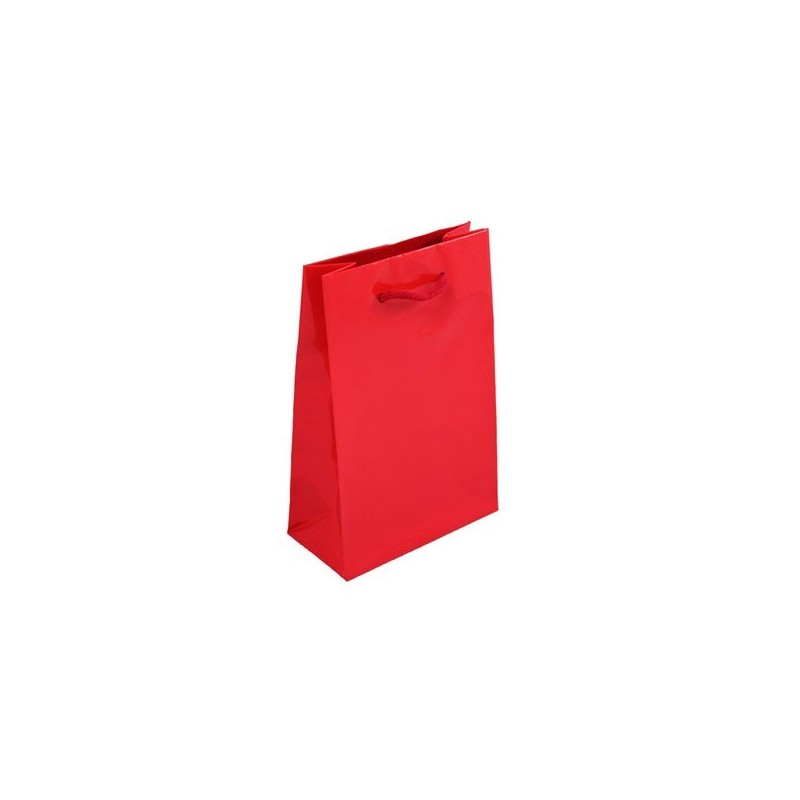 Dárková taška červená Milano 16x8x24